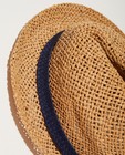Bonneterie - Chapeau de paille, ruban bleu  
