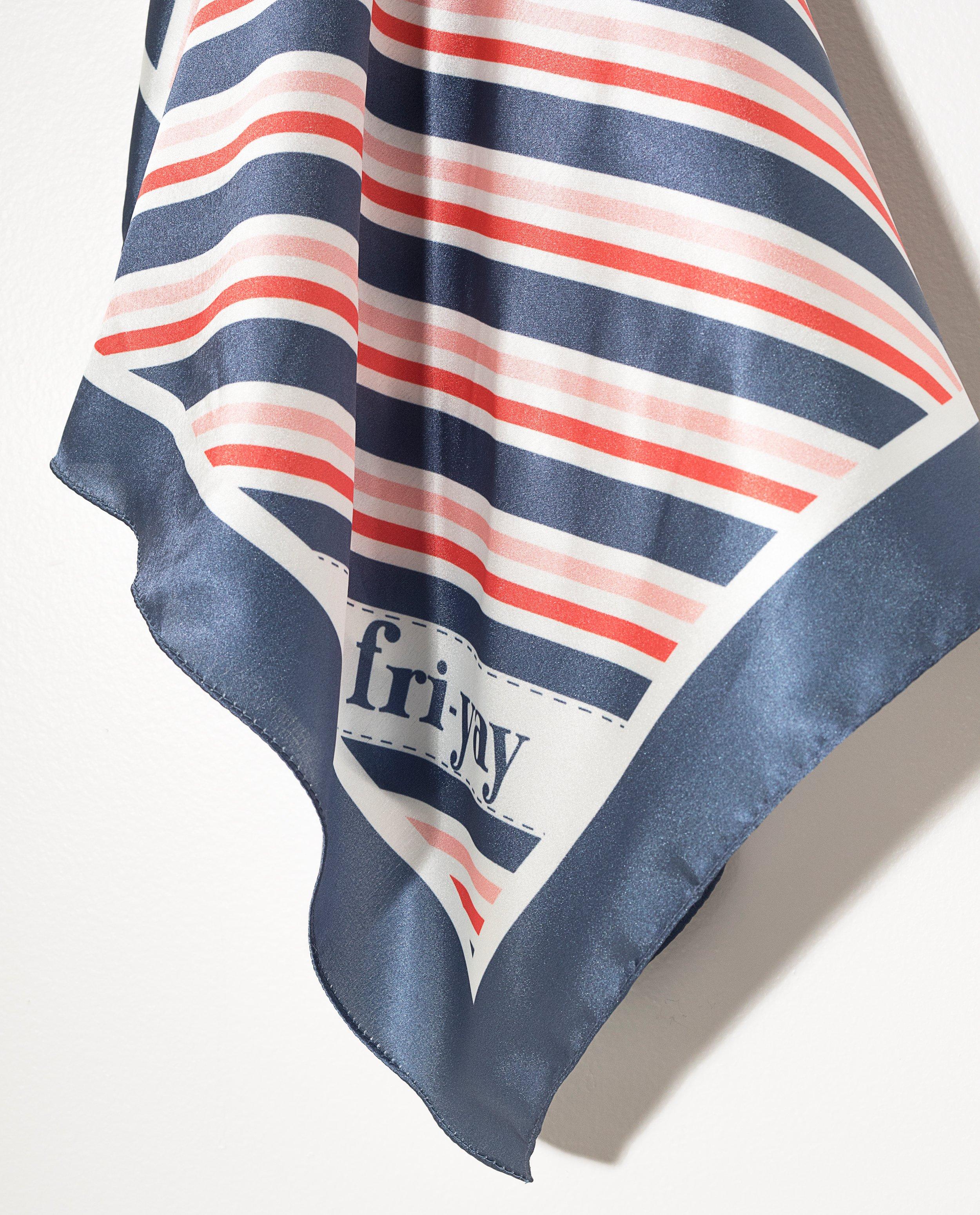 Bonneterie - Foulard rayé