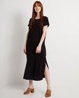 Zwarte maxi-jurk Karen Damen - bevat linnen - Karen Damen