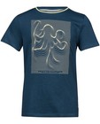 T-shirts - Petrolblauw T-shirt met print I AM