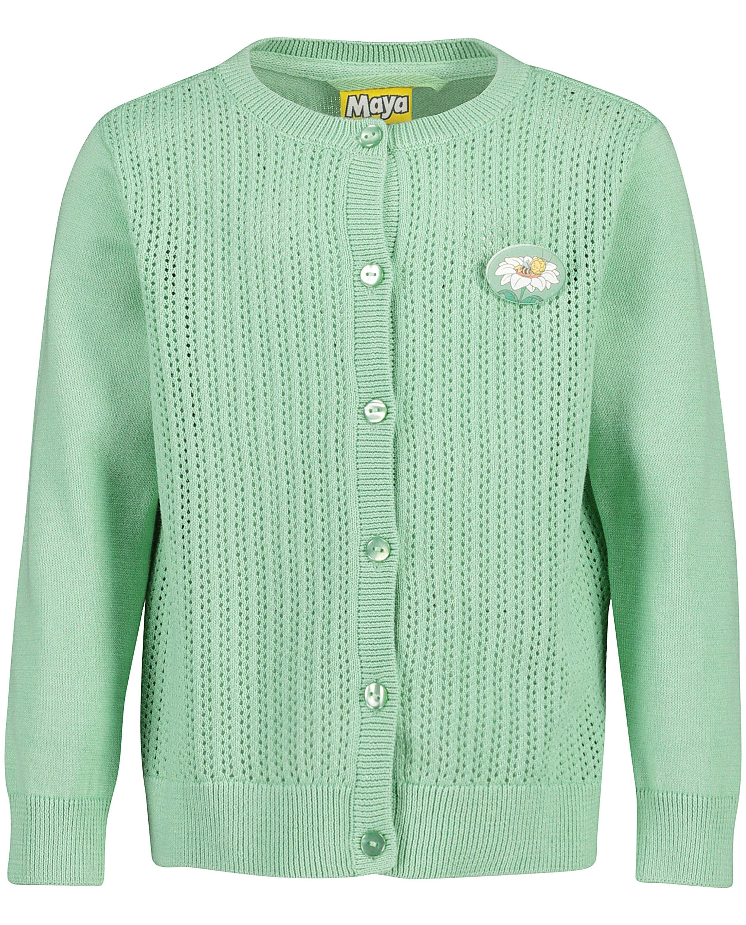 Cardigans - Mintgroene cardigan met ajour Maya