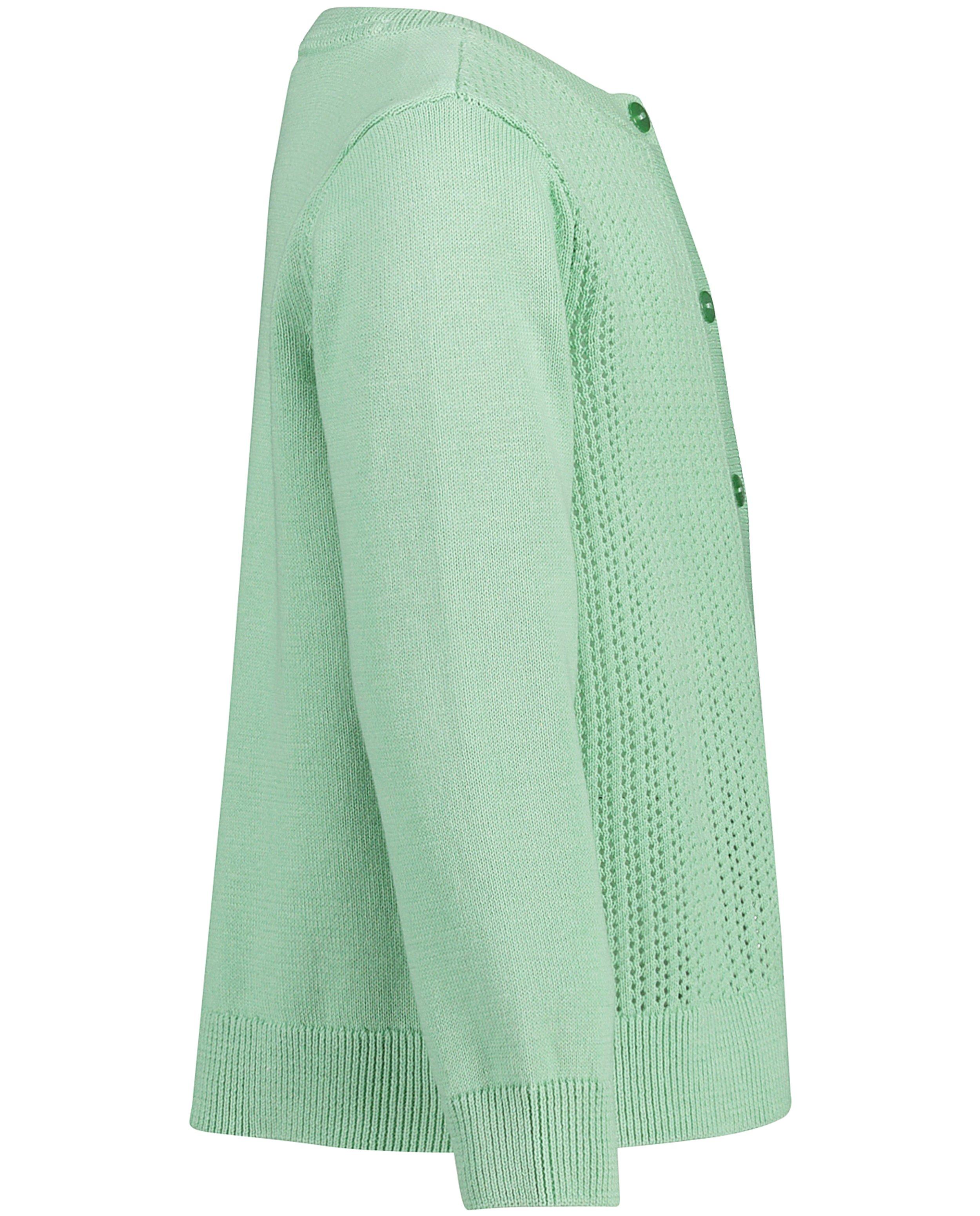 Cardigans - Mintgroene cardigan met ajour Maya