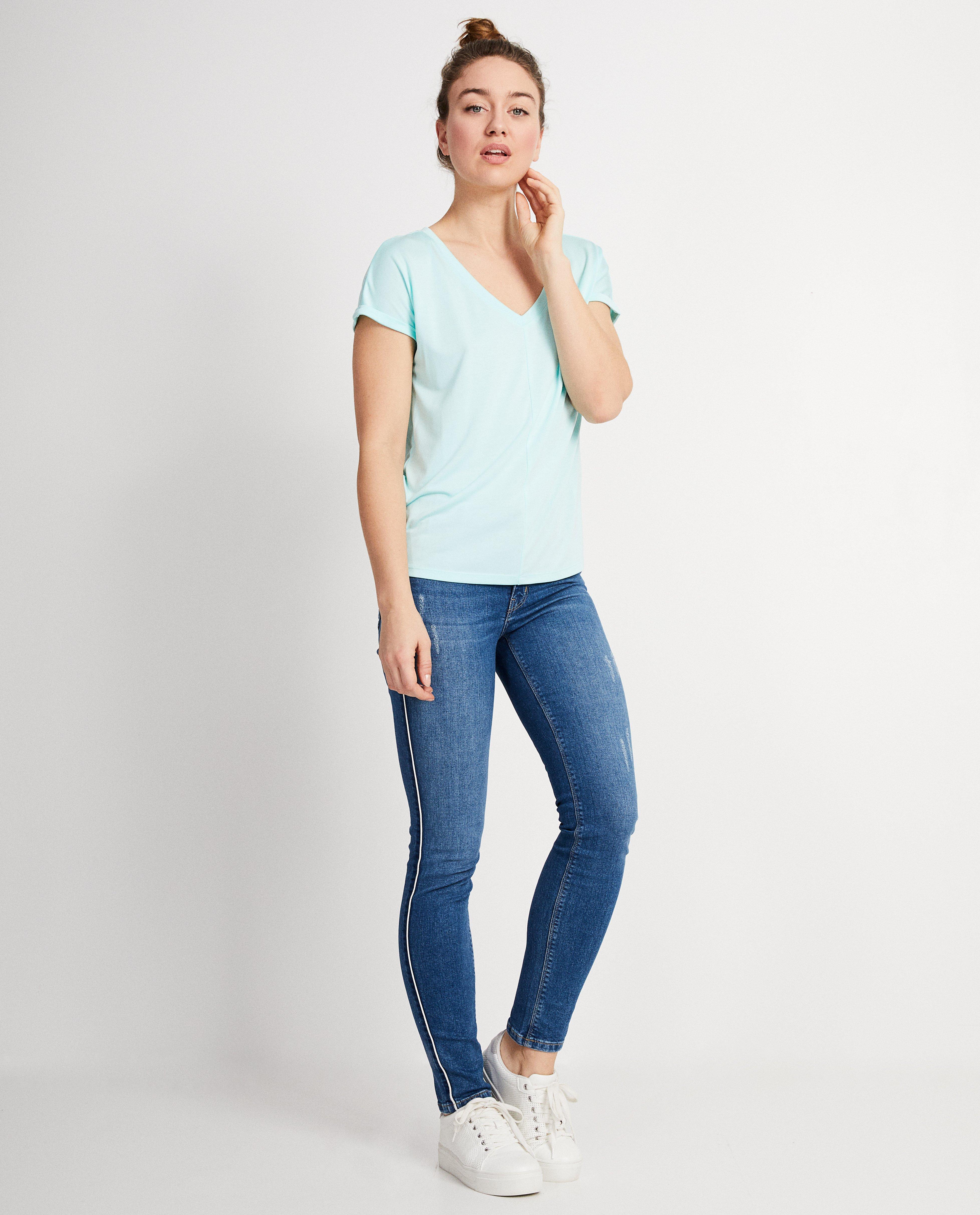 T-shirt Sara De Paduwa - bleu clair, modal - Sara de Paduwa