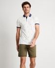 Polo's - Witte polo met palmboomprint