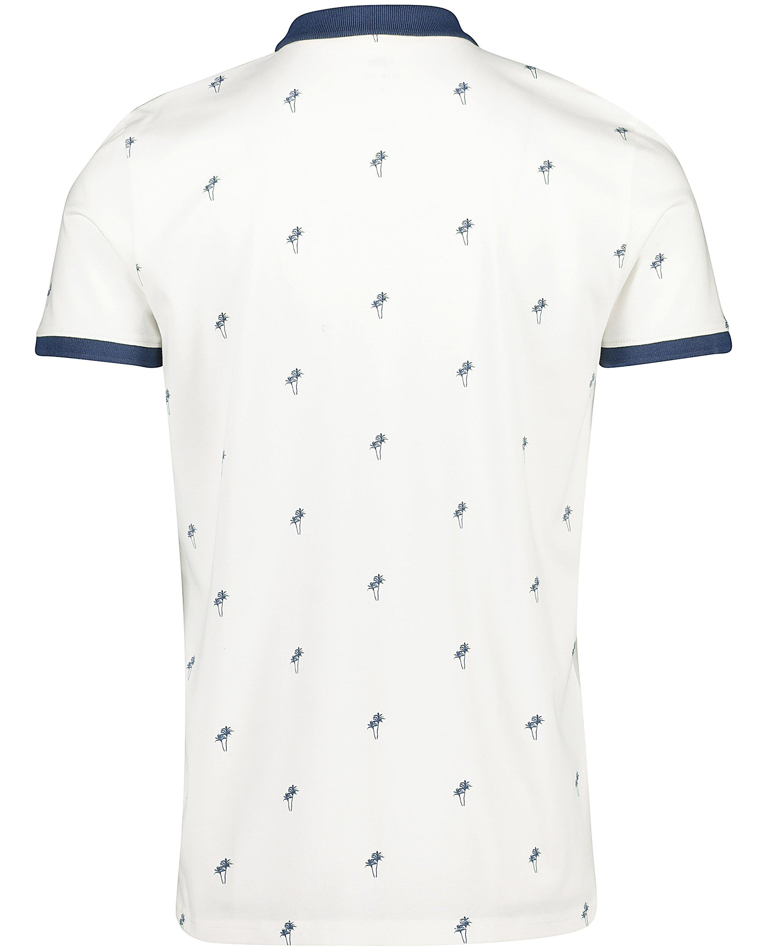 Polo's - Witte polo met palmboomprint