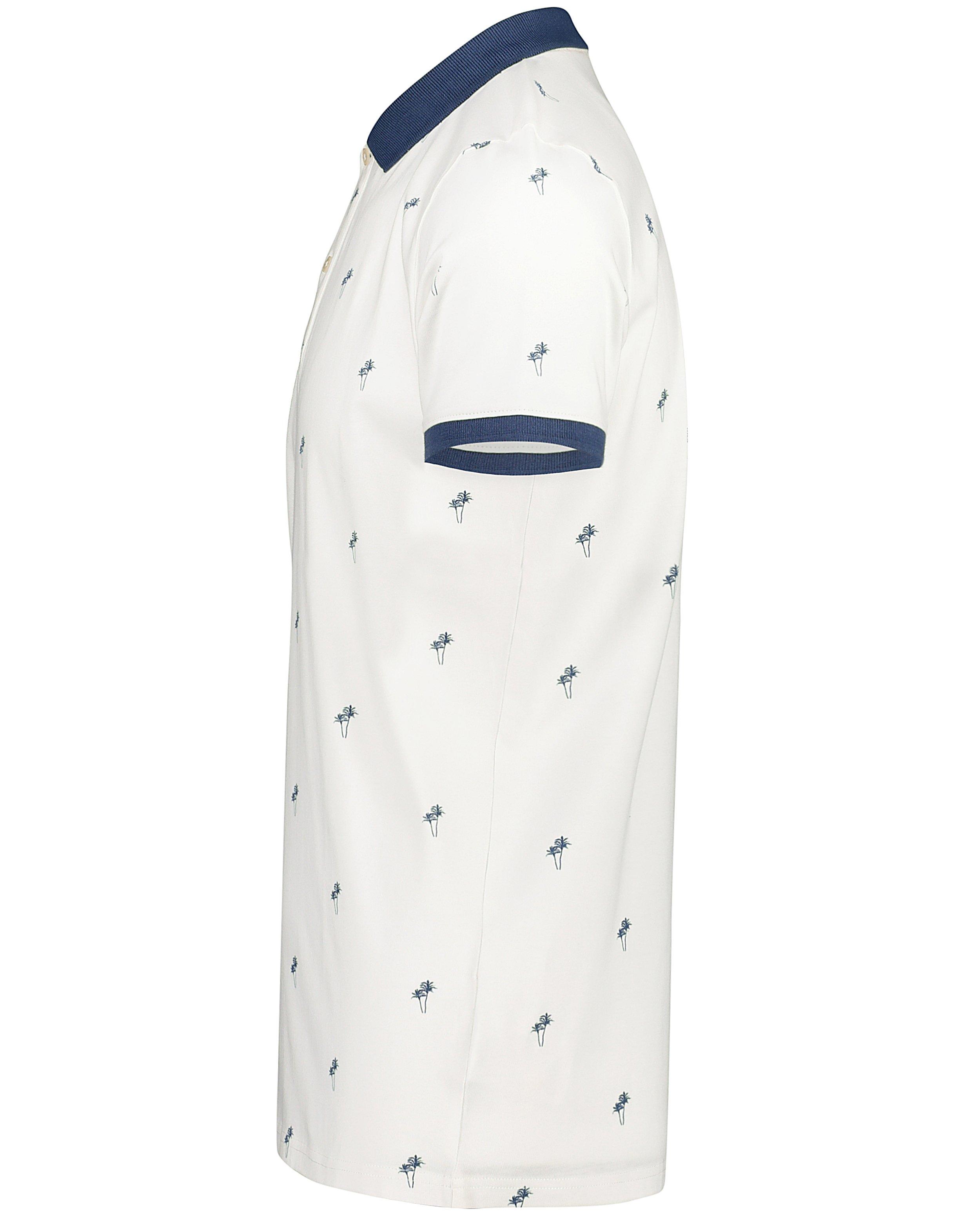 Polo's - Witte polo met palmboomprint
