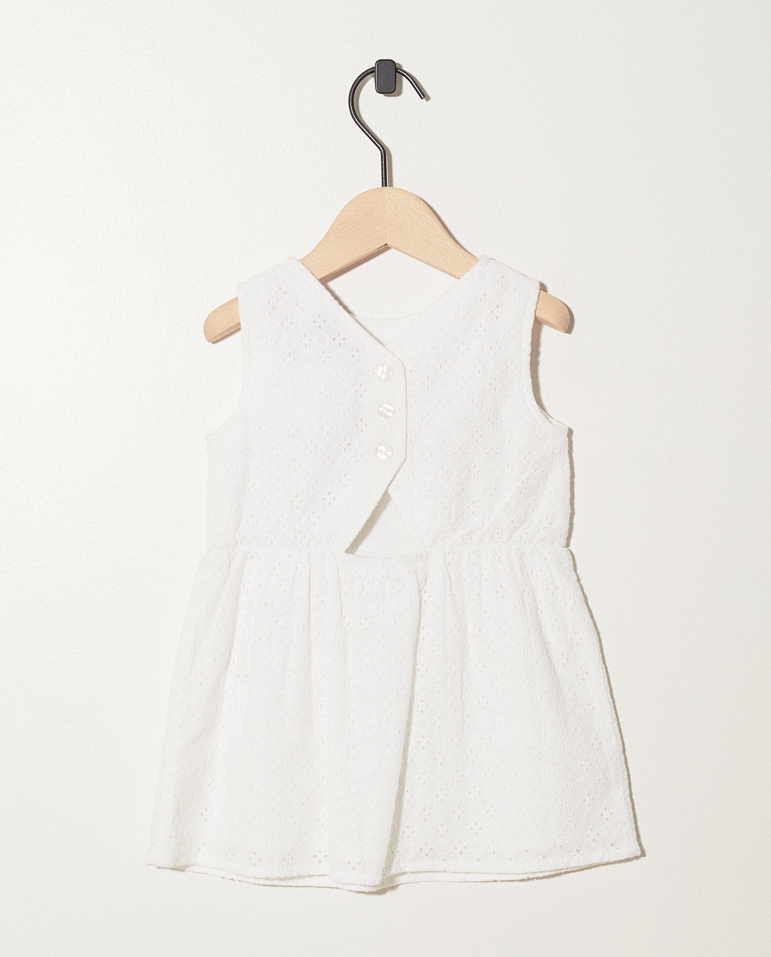 Kleedjes - Wit jurkje van broderie anglaise