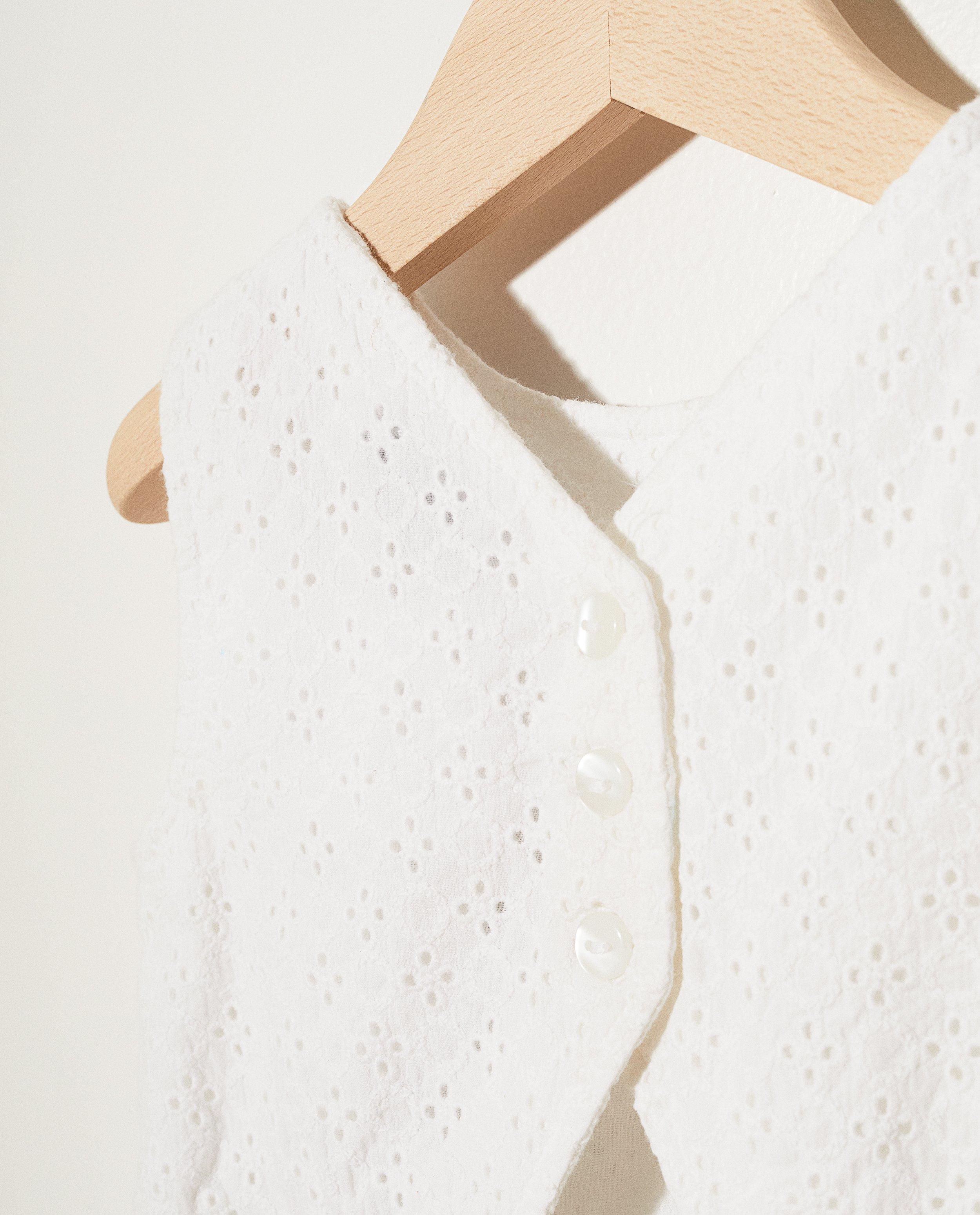 Kleedjes - Wit jurkje van broderie anglaise