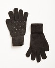 Handschoenen met strass - in donkergrijs - JBC