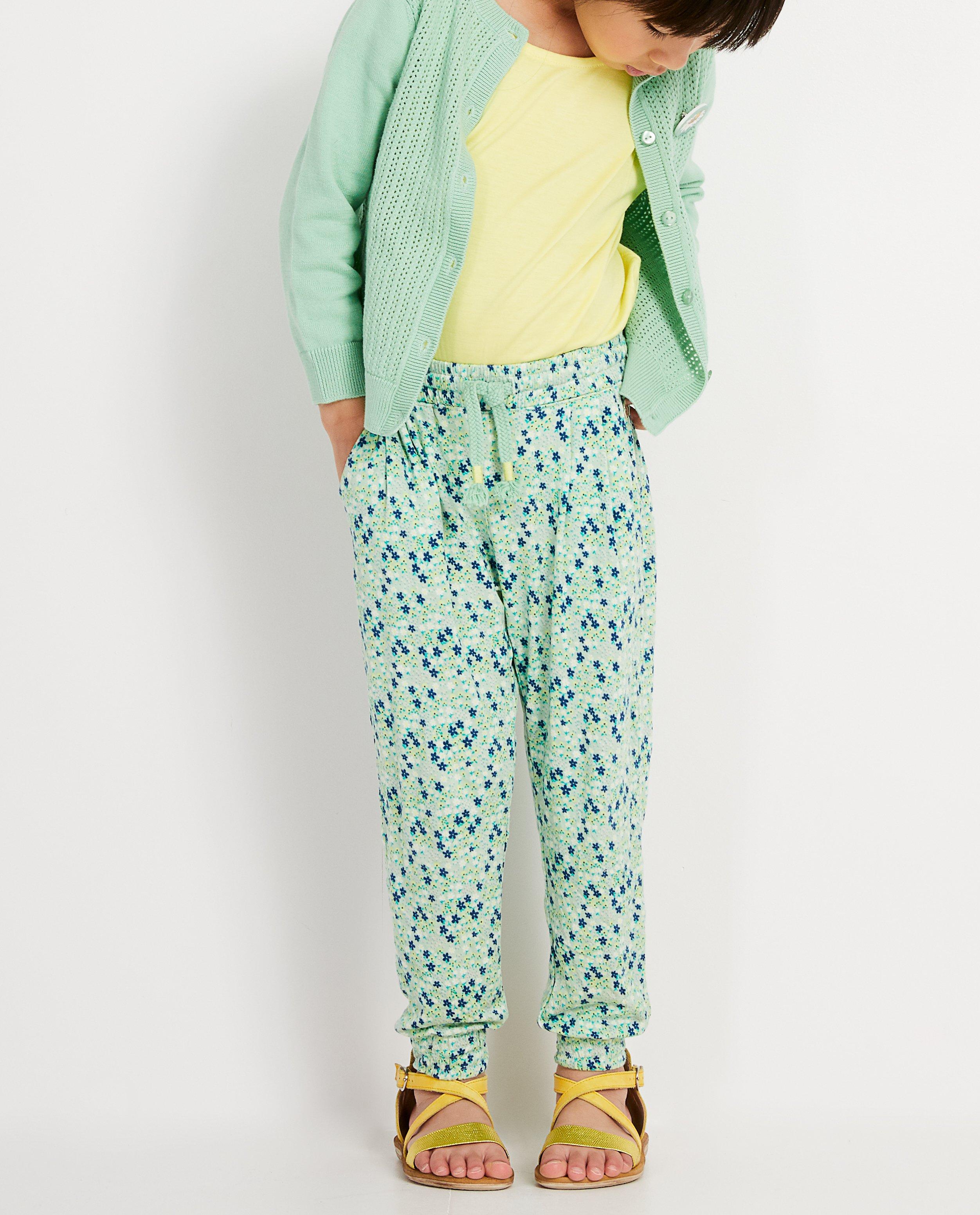 Broeken - Groene broek met print Maya