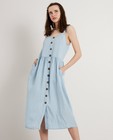 Kleedjes - Lichtblauwe jurk van lyocell