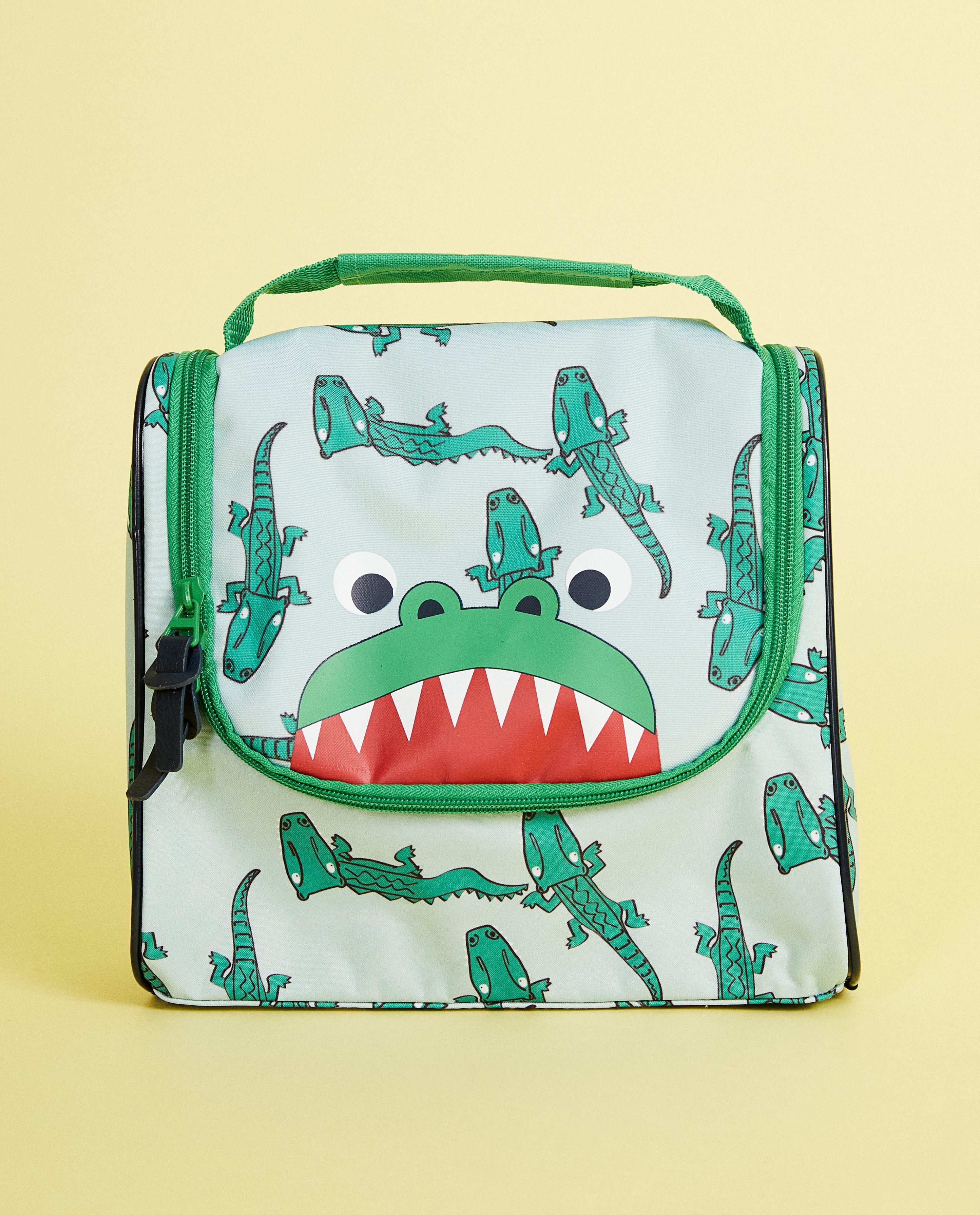 Trousse de toilette verte - imprimé de crocodiles - JBC