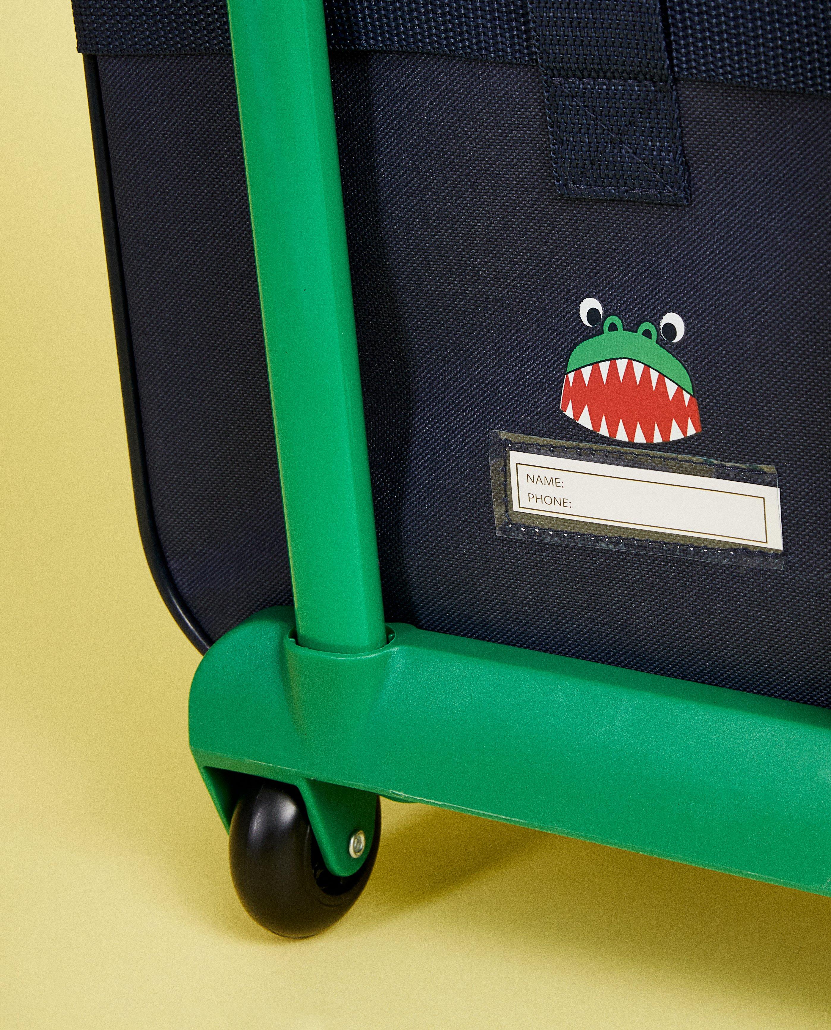 Sacs - Valise bleu foncé, crocodile