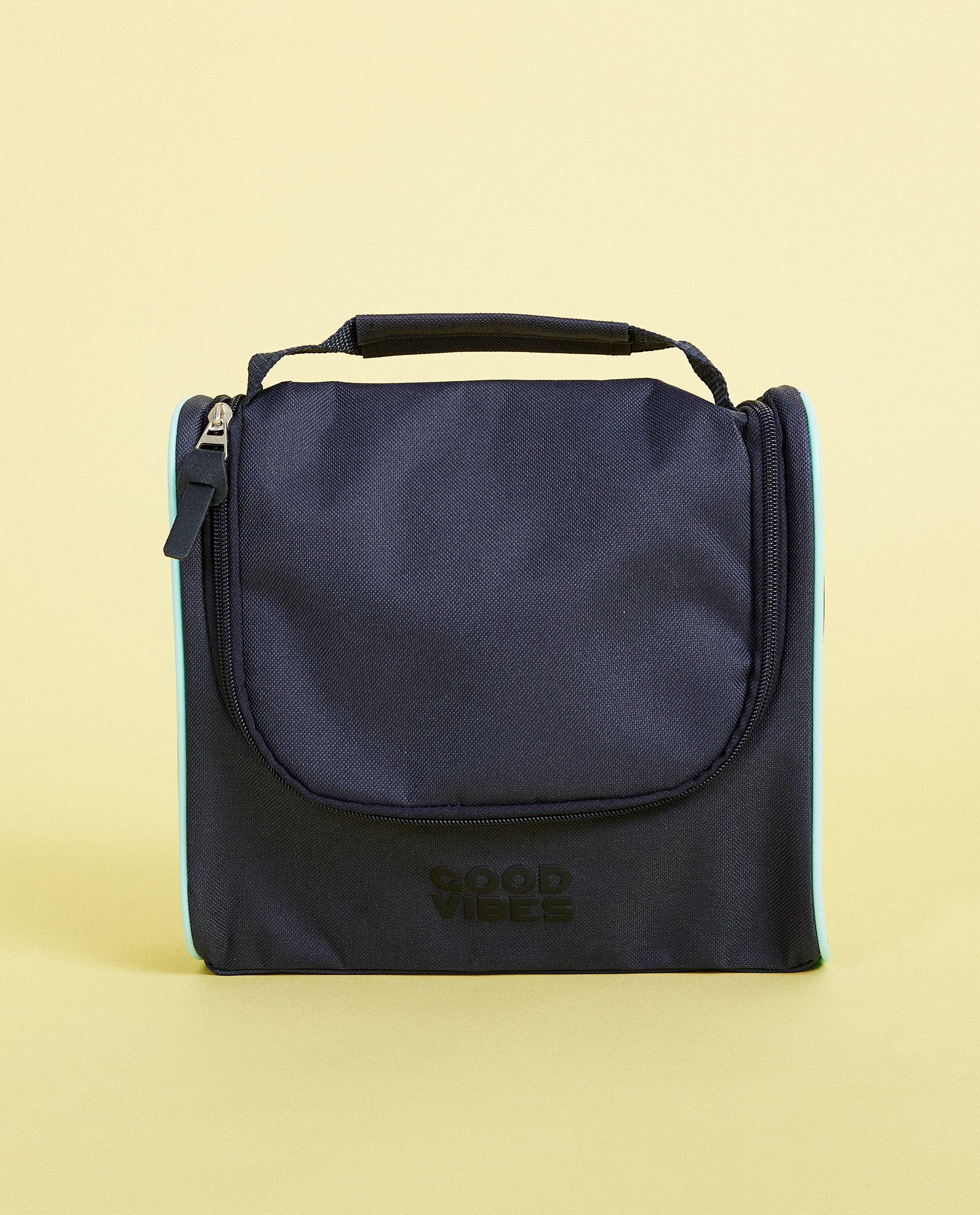 Trousse de toilette bleu foncé - biais bleu clair - JBC