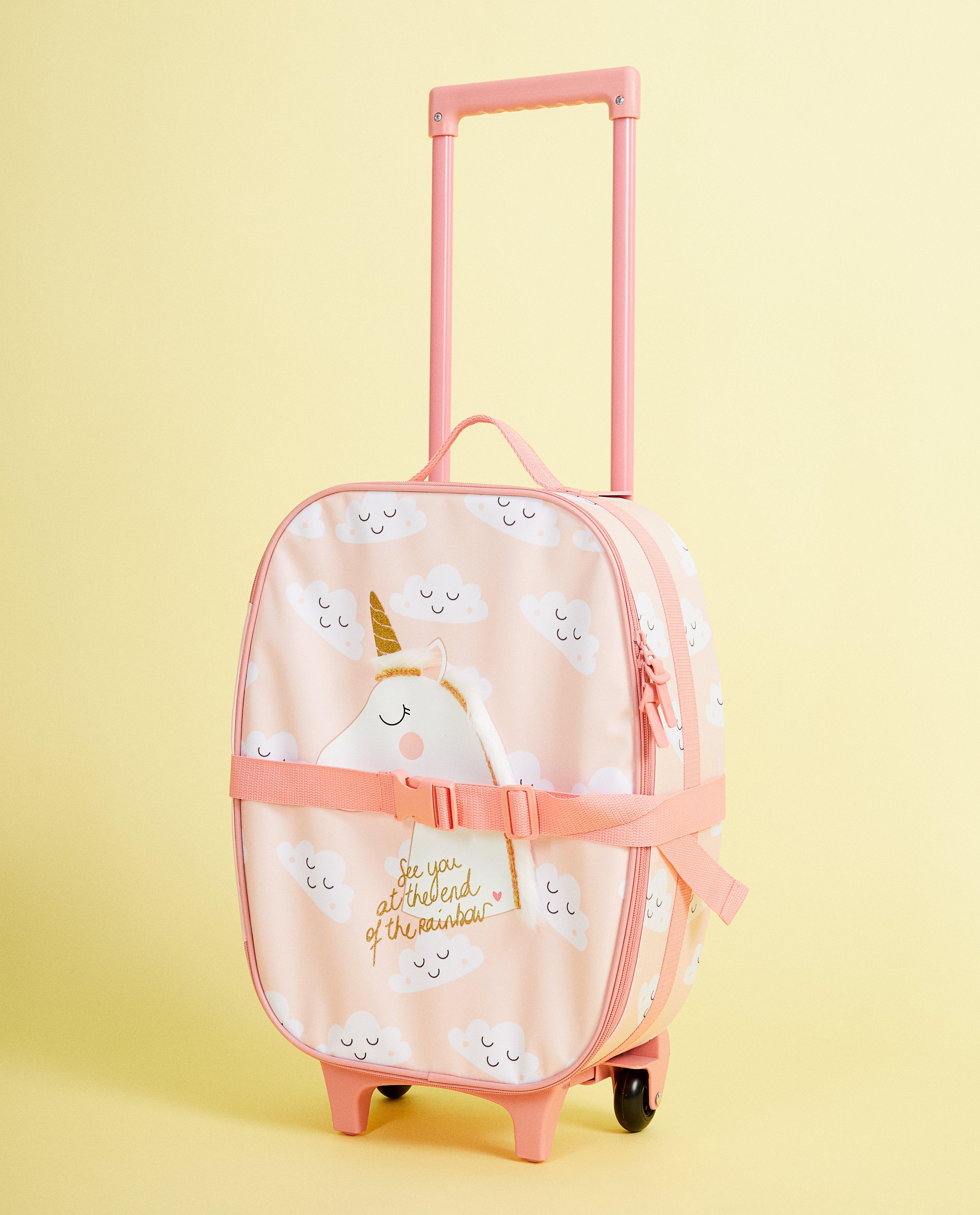 Sacs - Valise rose, licorne