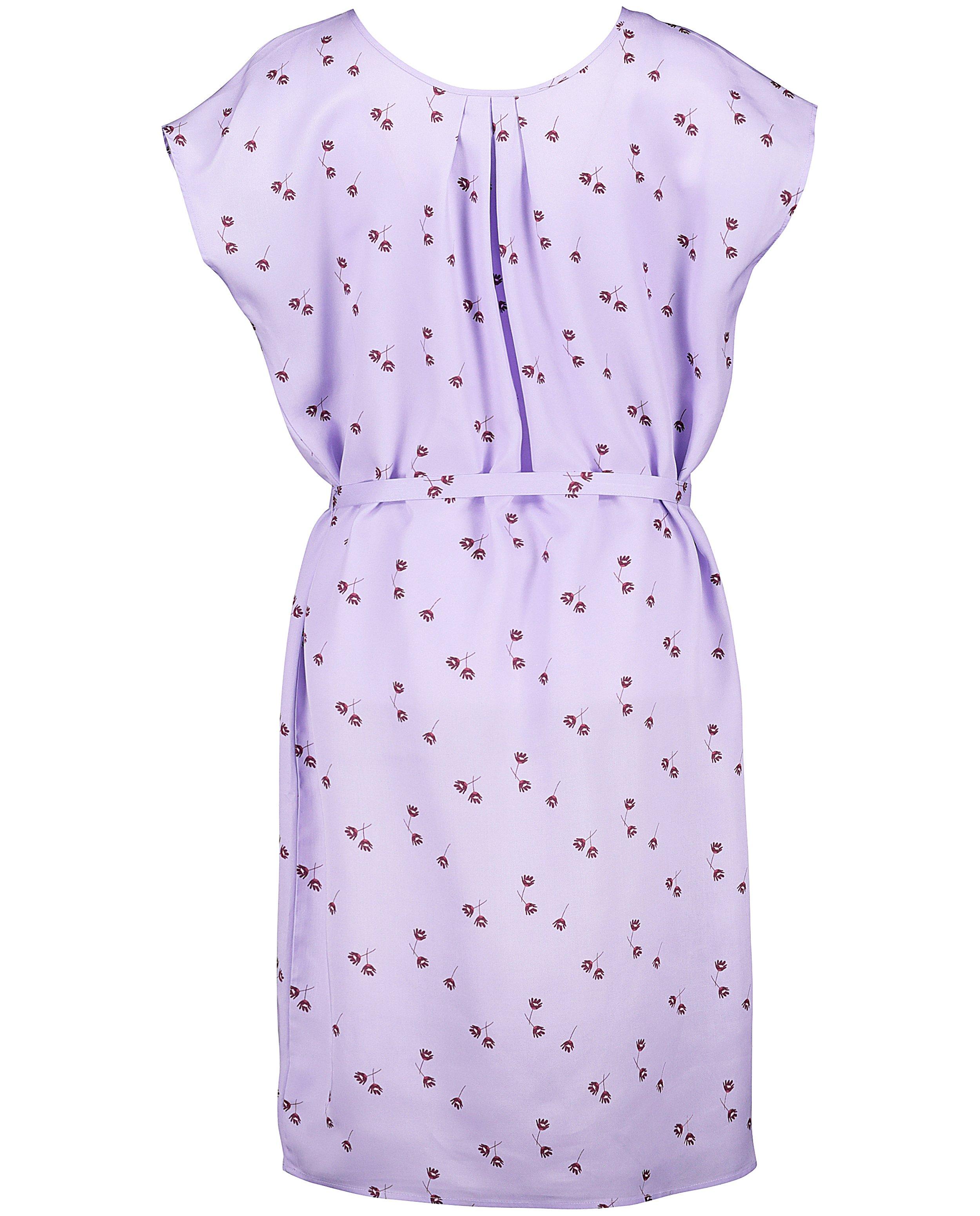 Kleedjes - Lila jurk met bloemenprint