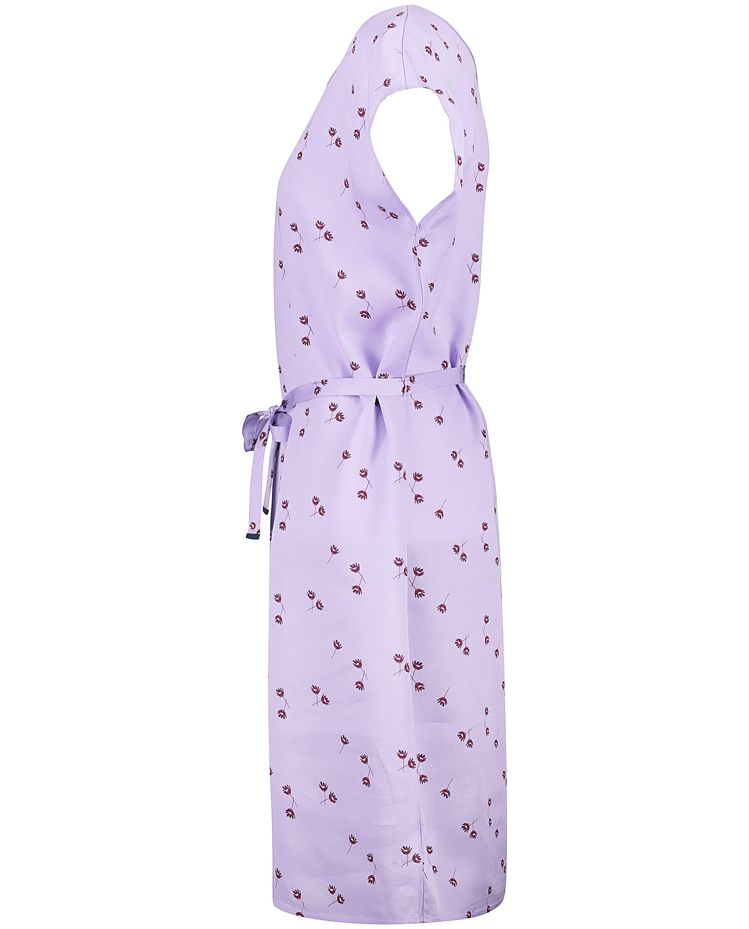 Kleedjes - Lila jurk met bloemenprint