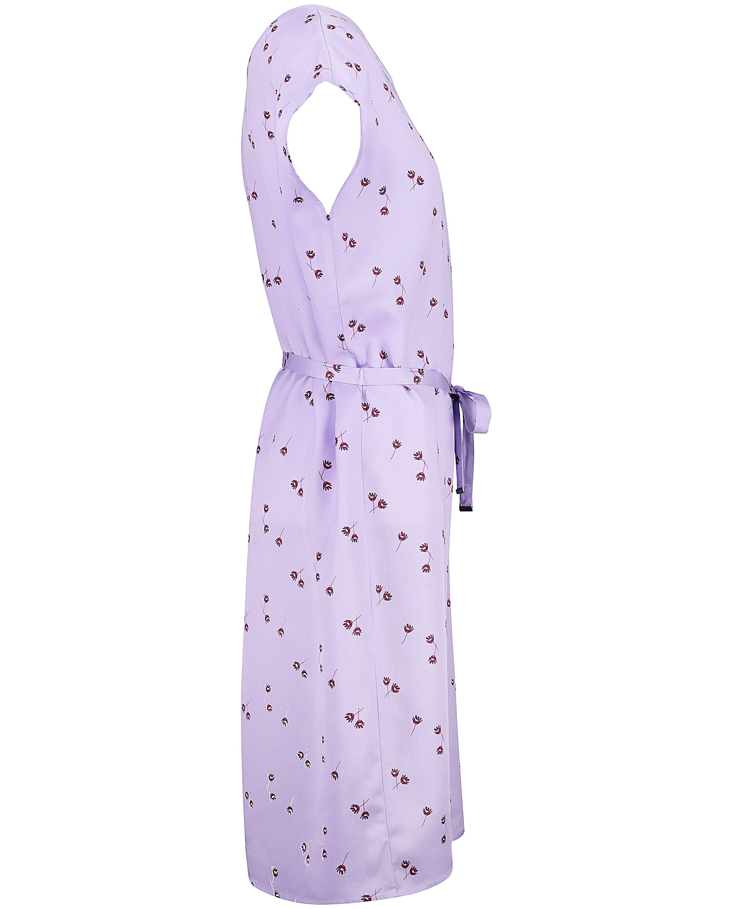 Kleedjes - Lila jurk met bloemenprint