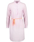 Kleedjes - Hemdjurk met witte en roze strepen