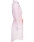Robes - Robe-chemisier rose et blanche