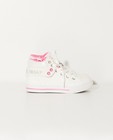 Witte sneakers met roze accenten - Met opschrift - Sprox