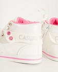 Schoenen - Witte sneakers met roze accenten