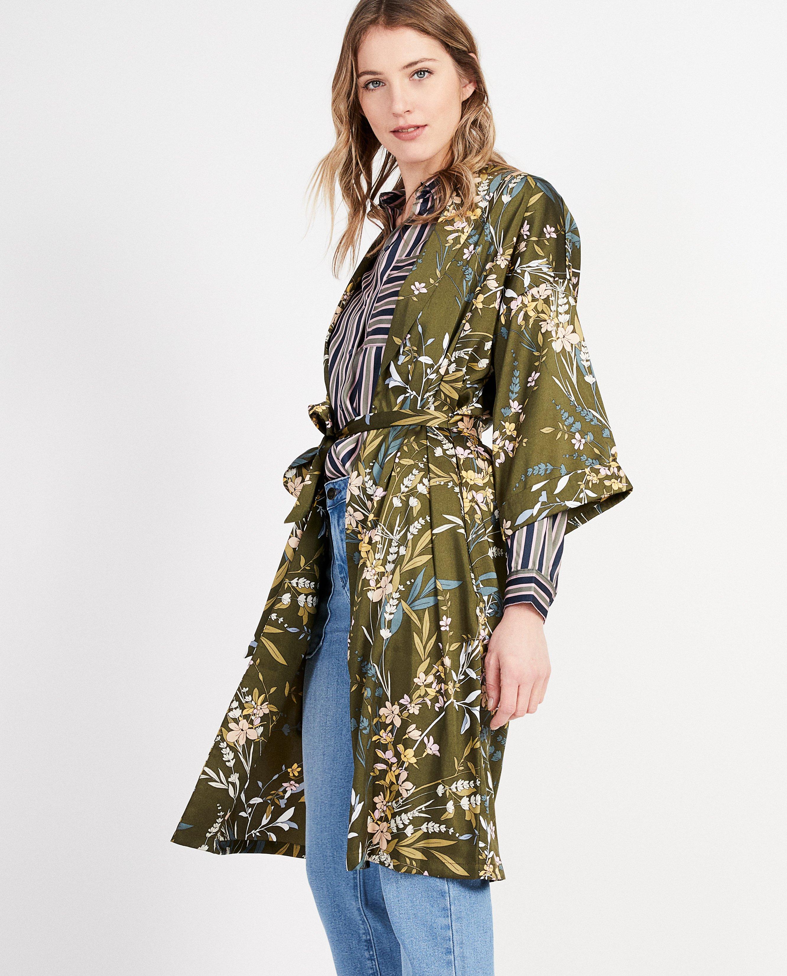 Kimono imprim&eacute; floral Karen Damen - D&eacute;tails du produit - multicolore - image num&eacute;ro 2