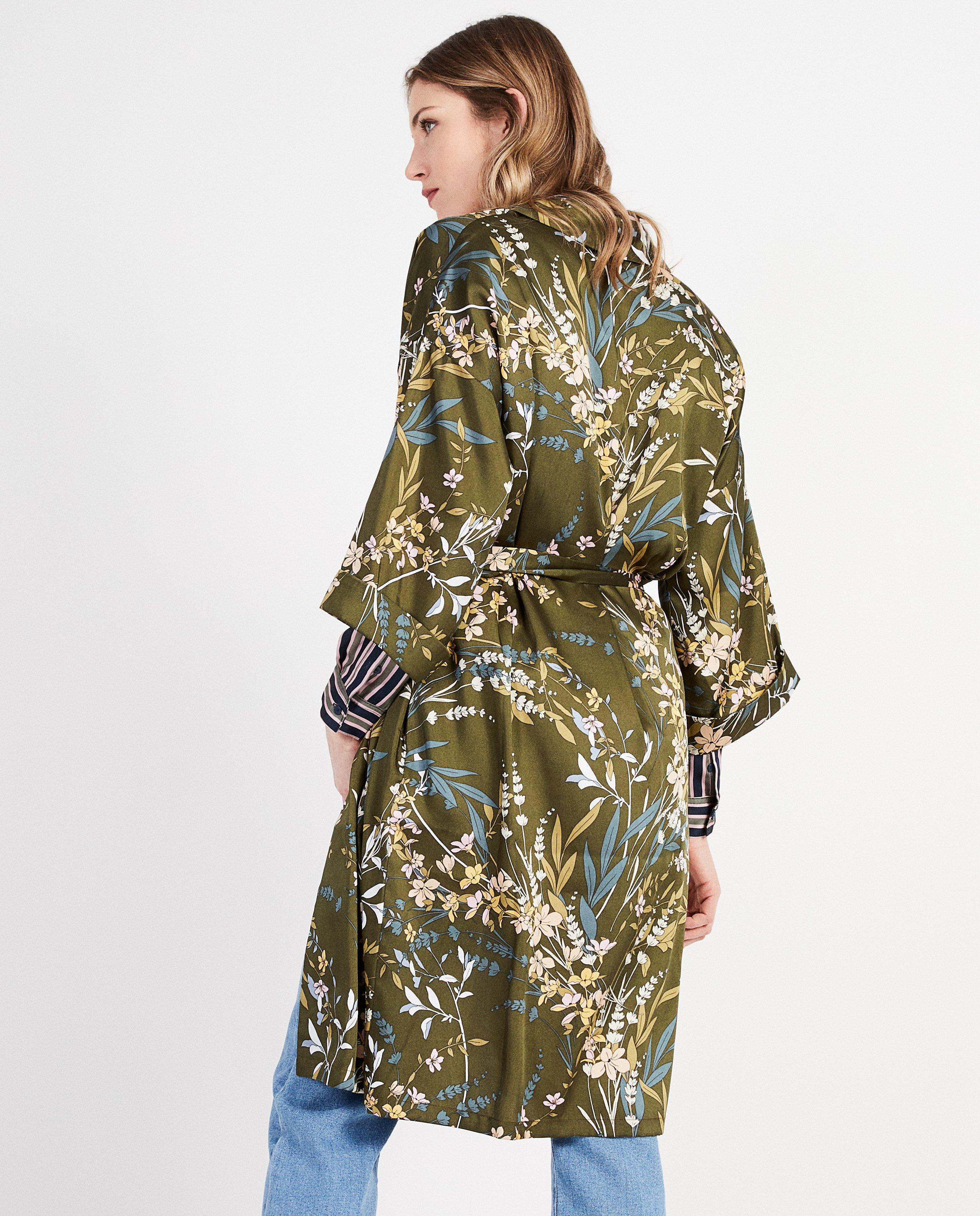 Kimono imprim&eacute; floral Karen Damen - D&eacute;tails du produit - multicolore - image num&eacute;ro 3