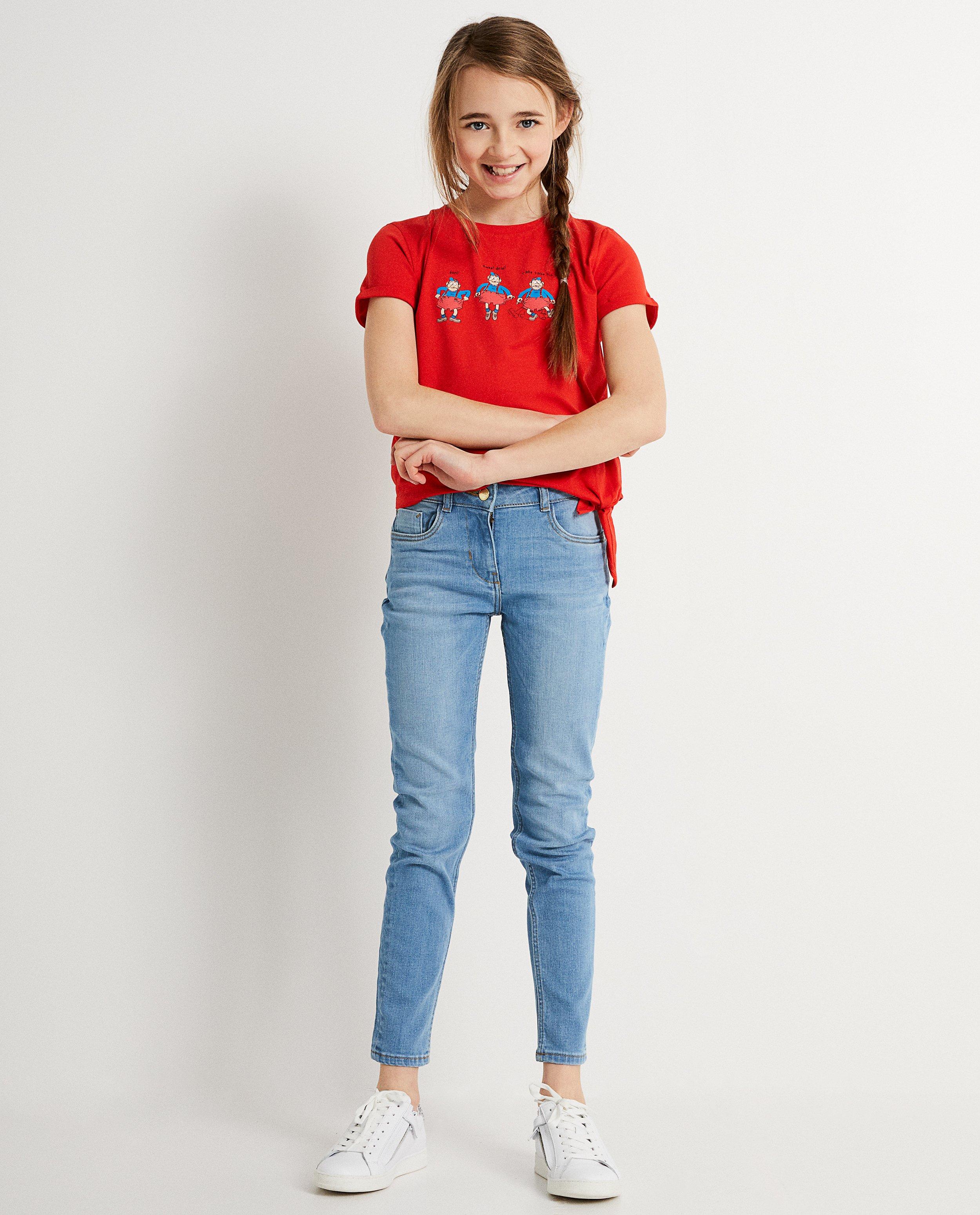 T-shirt met print en knooplint Urbanus - Urbanus - JBC