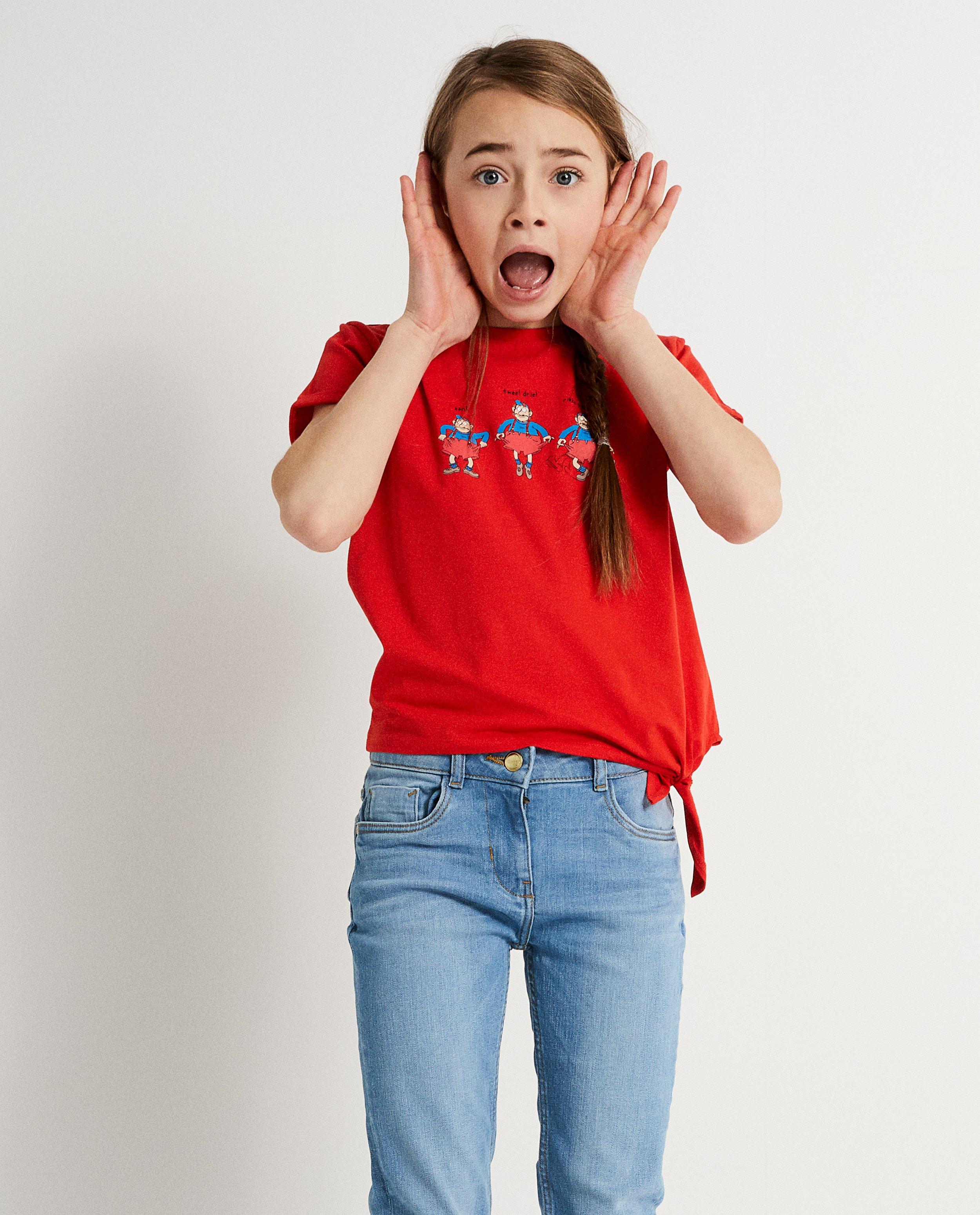 T-shirts - T-shirt met print en knooplint Urbanus