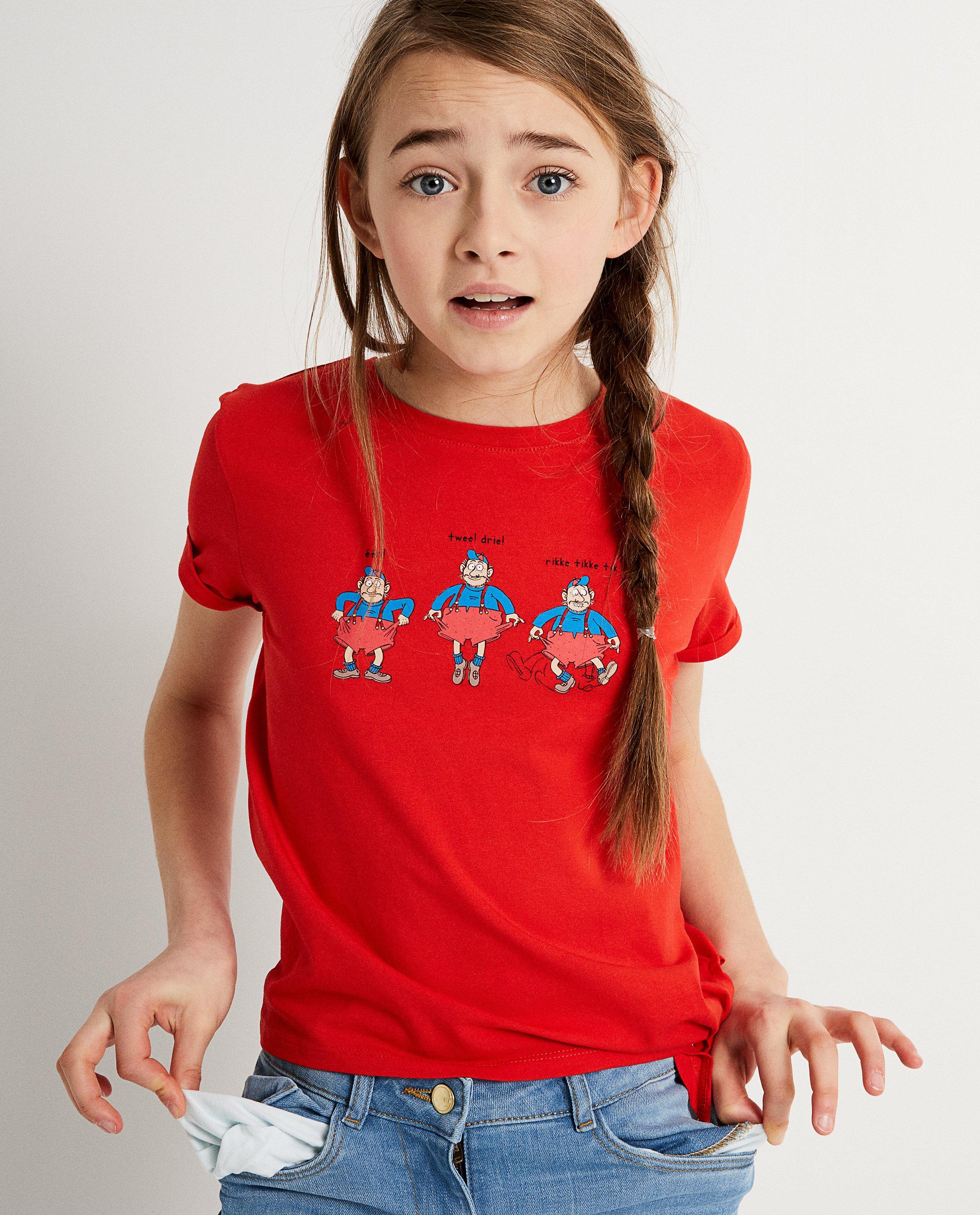 T-shirts - T-shirt met print en knooplint Urbanus