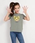 T-shirts - Kaki T-shirt met bedreigd dier