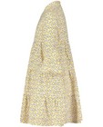 Kleedjes - Witte jurk met gele bloemenprint