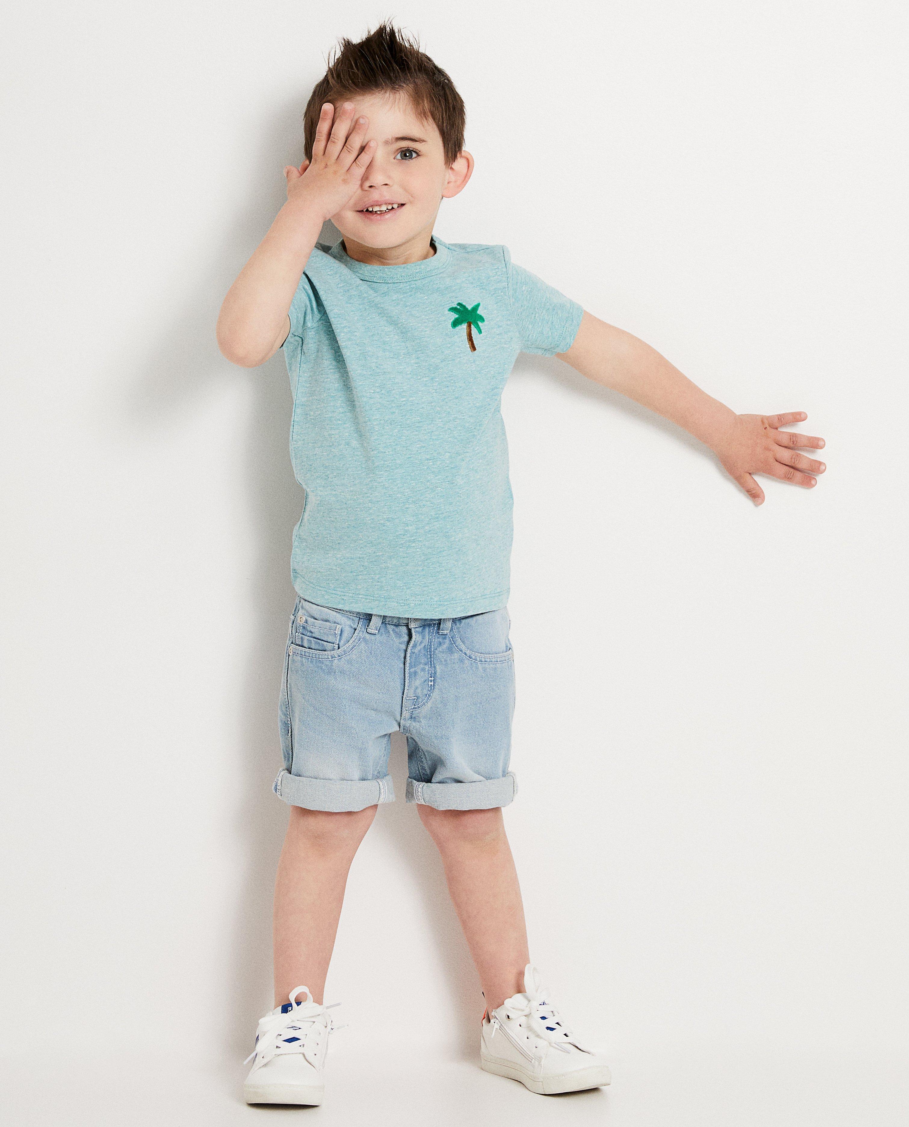 mintgroen T-shirt 2-7 jaar - met print - JBC
