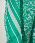 Breigoed - Groene sjaal met witte print Pieces