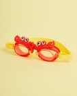 Lunettes de natation Sunnykids - rouge, avec des crabes - suli