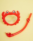 Set de snorkeling rouge Sunnylife - masque avec un crabe - suli