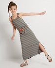 Kaki maxi-jurk met strepen Ketnet - aansluitend model - Ketnet