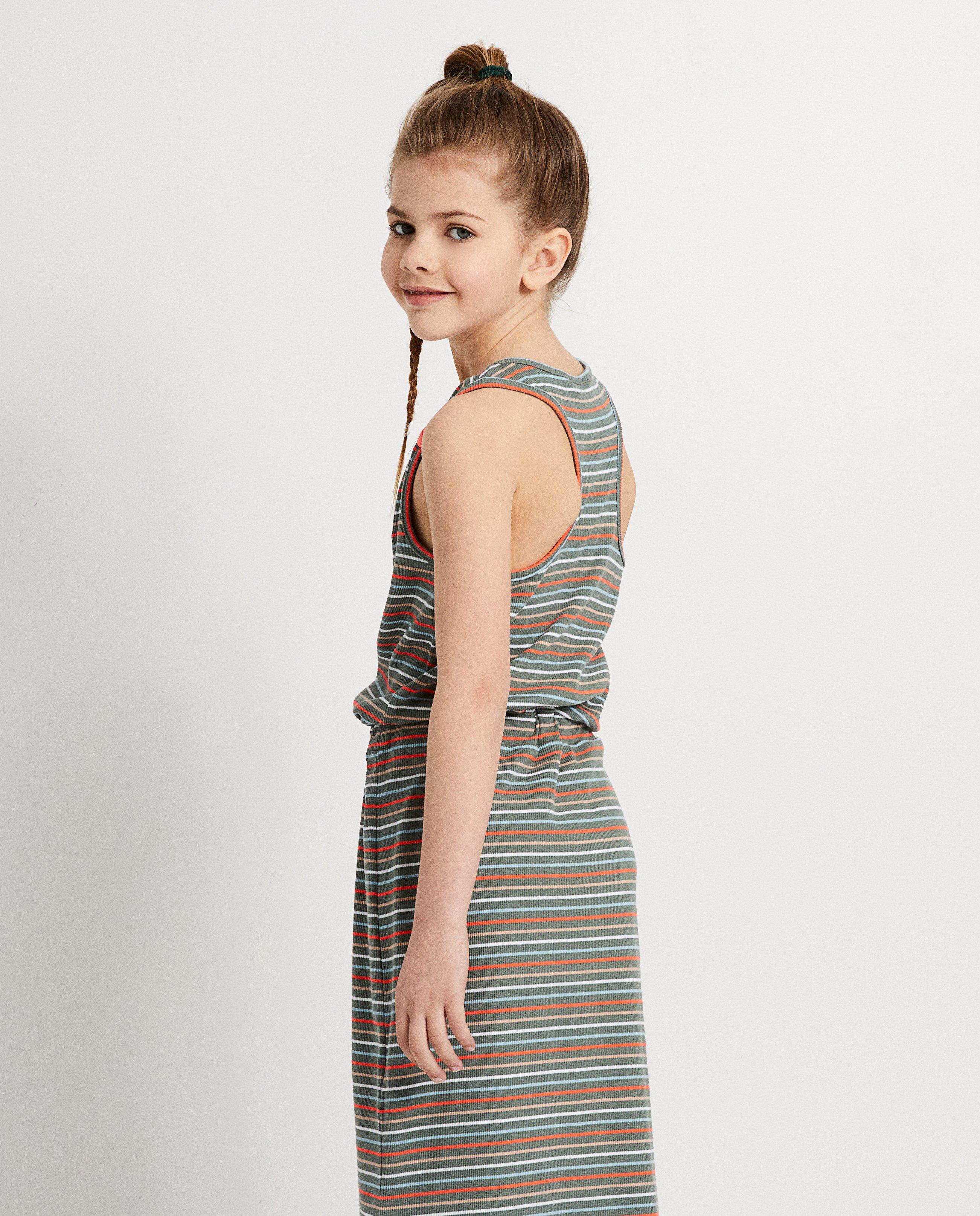 Robes - Robe maxi kaki rayée Ketnet