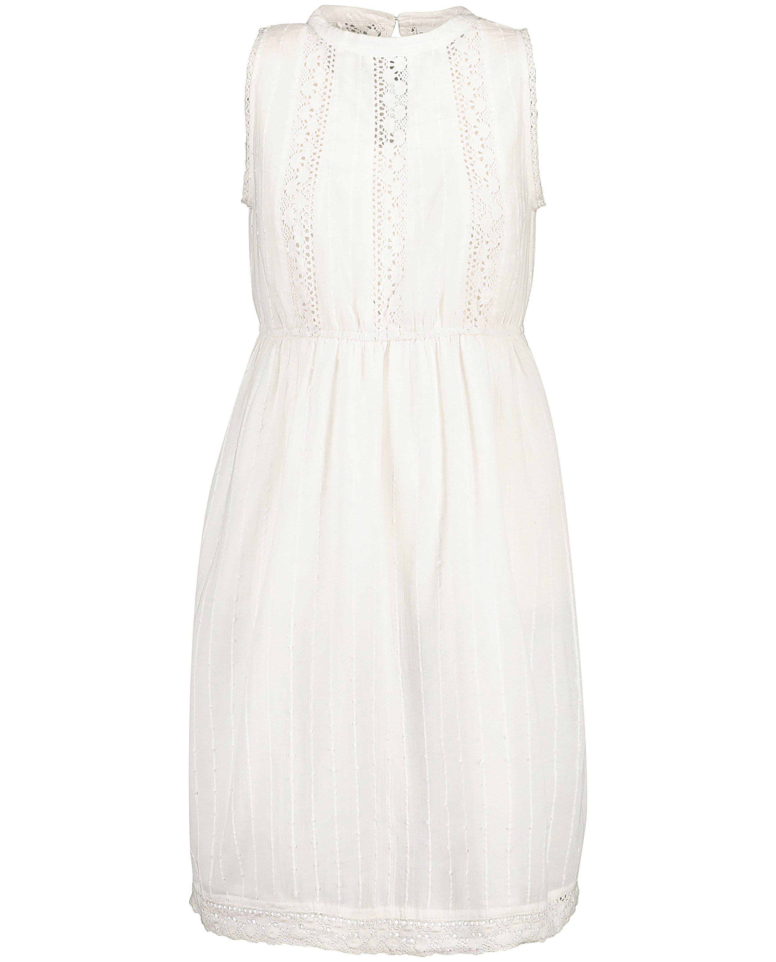 Robes - Robe blanche avec de la dentelle