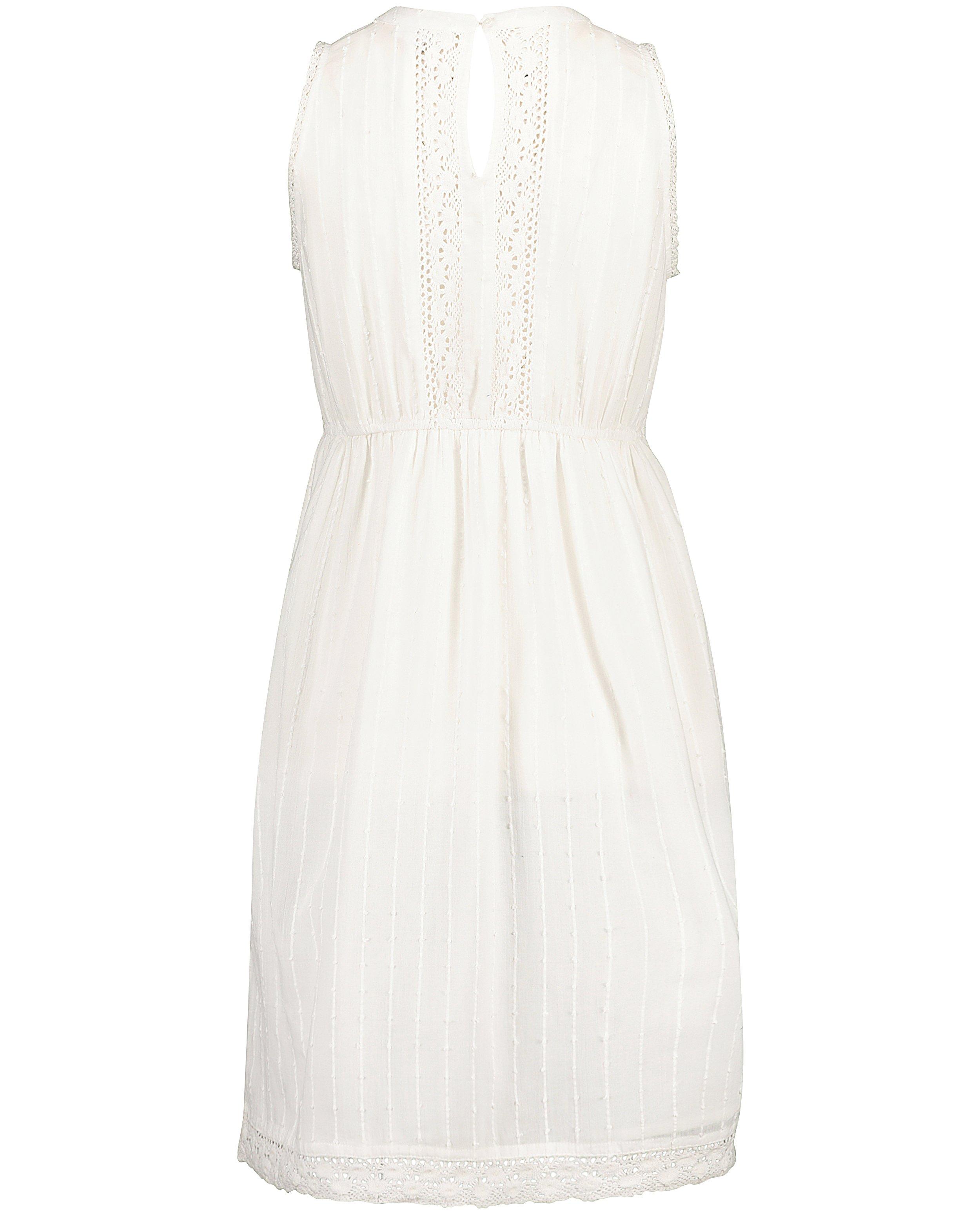 Robes - Robe blanche avec de la dentelle