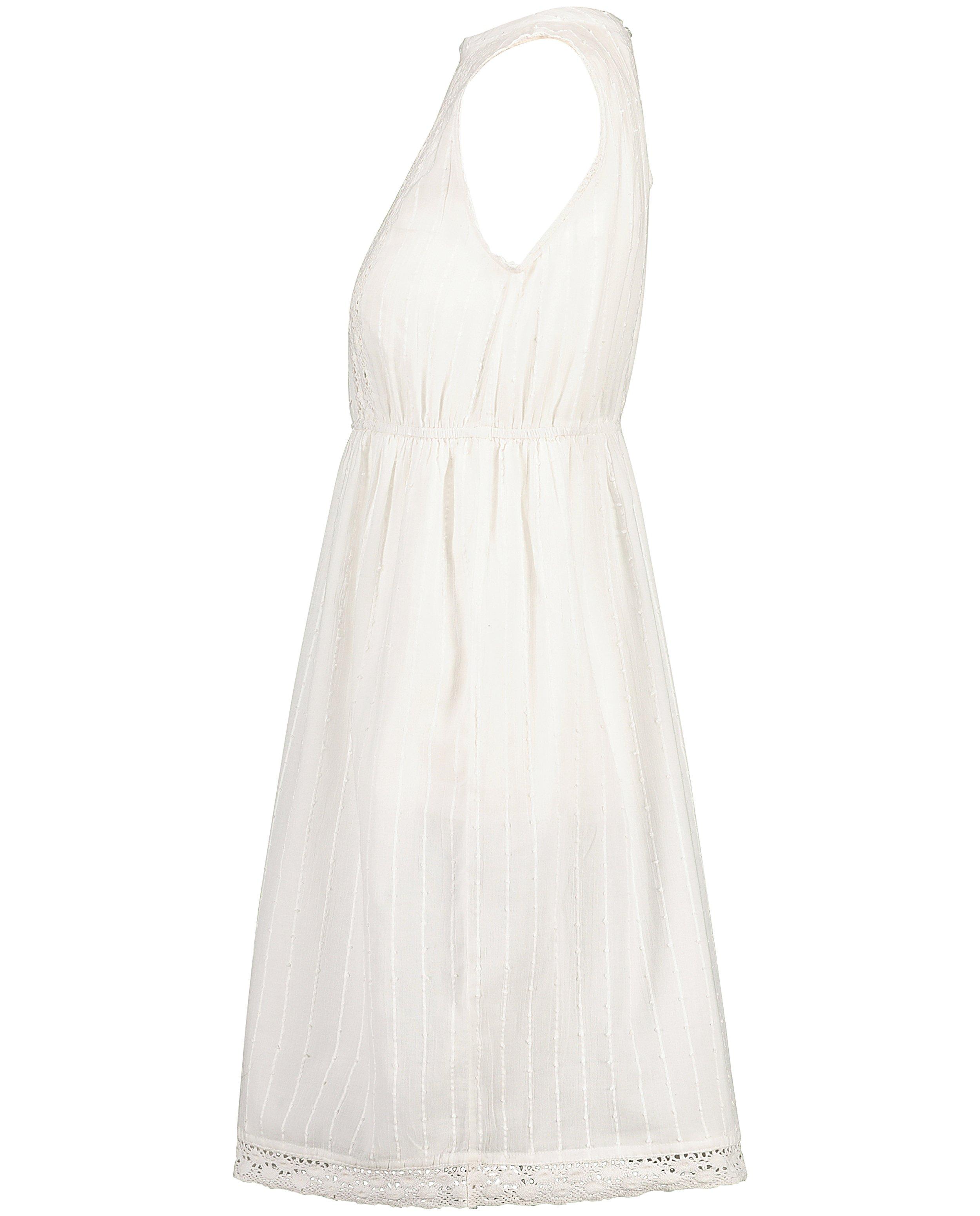 Robes - Robe blanche avec de la dentelle