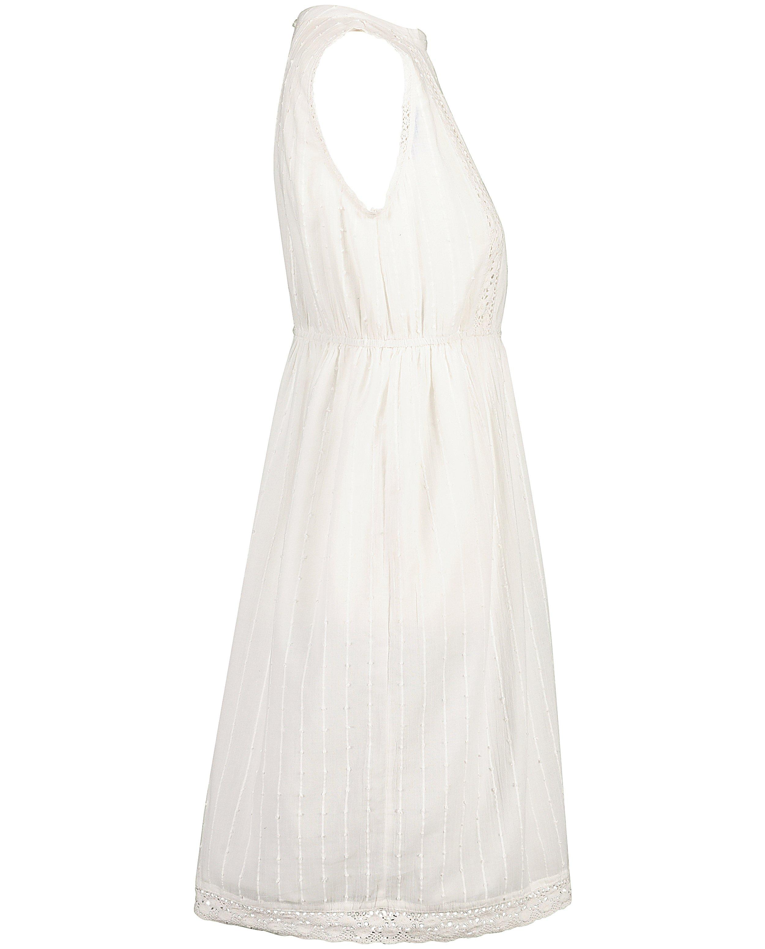 Robes - Robe blanche avec de la dentelle