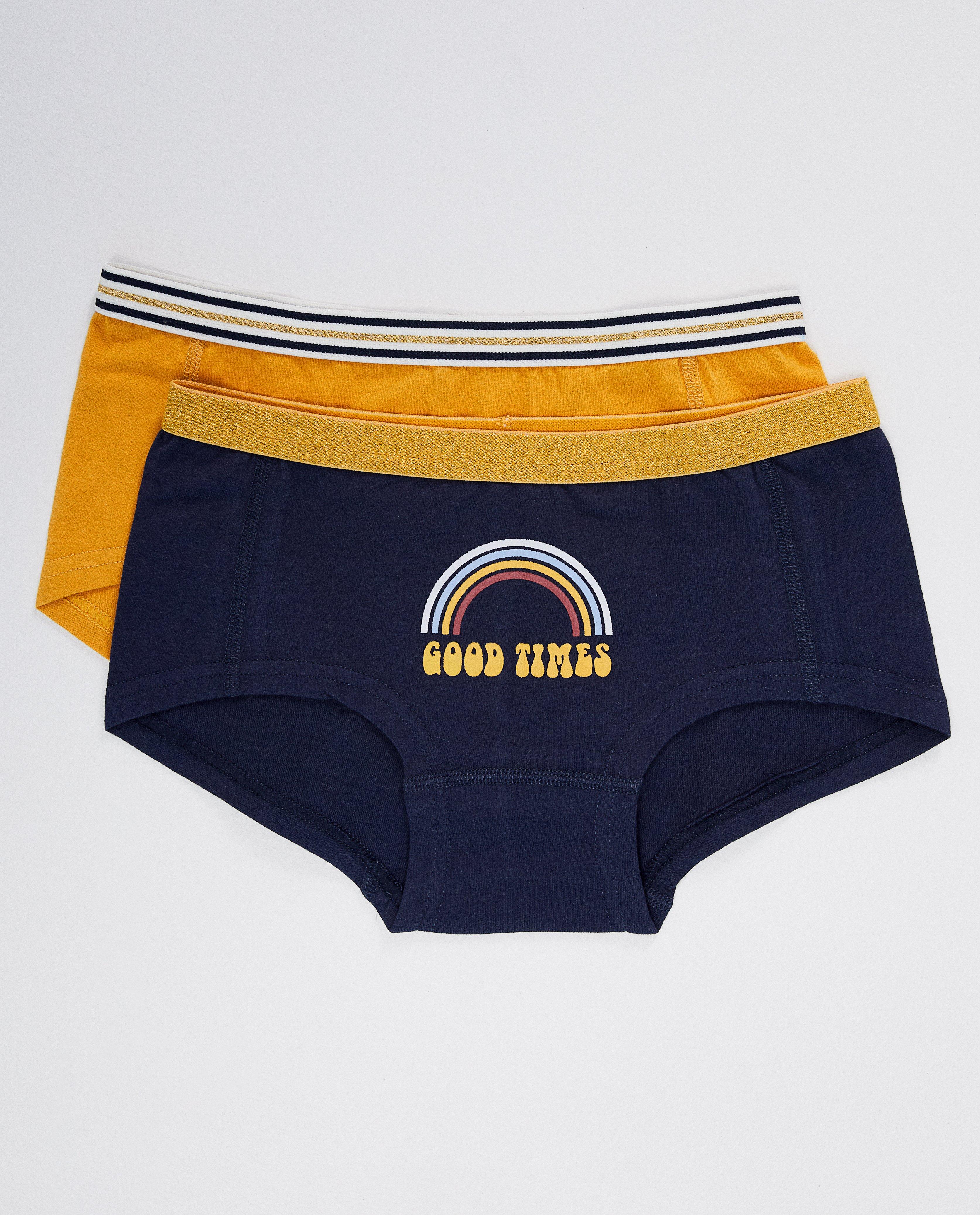 Lot de 2 hipsters - good times - bleu et jaune - JBC