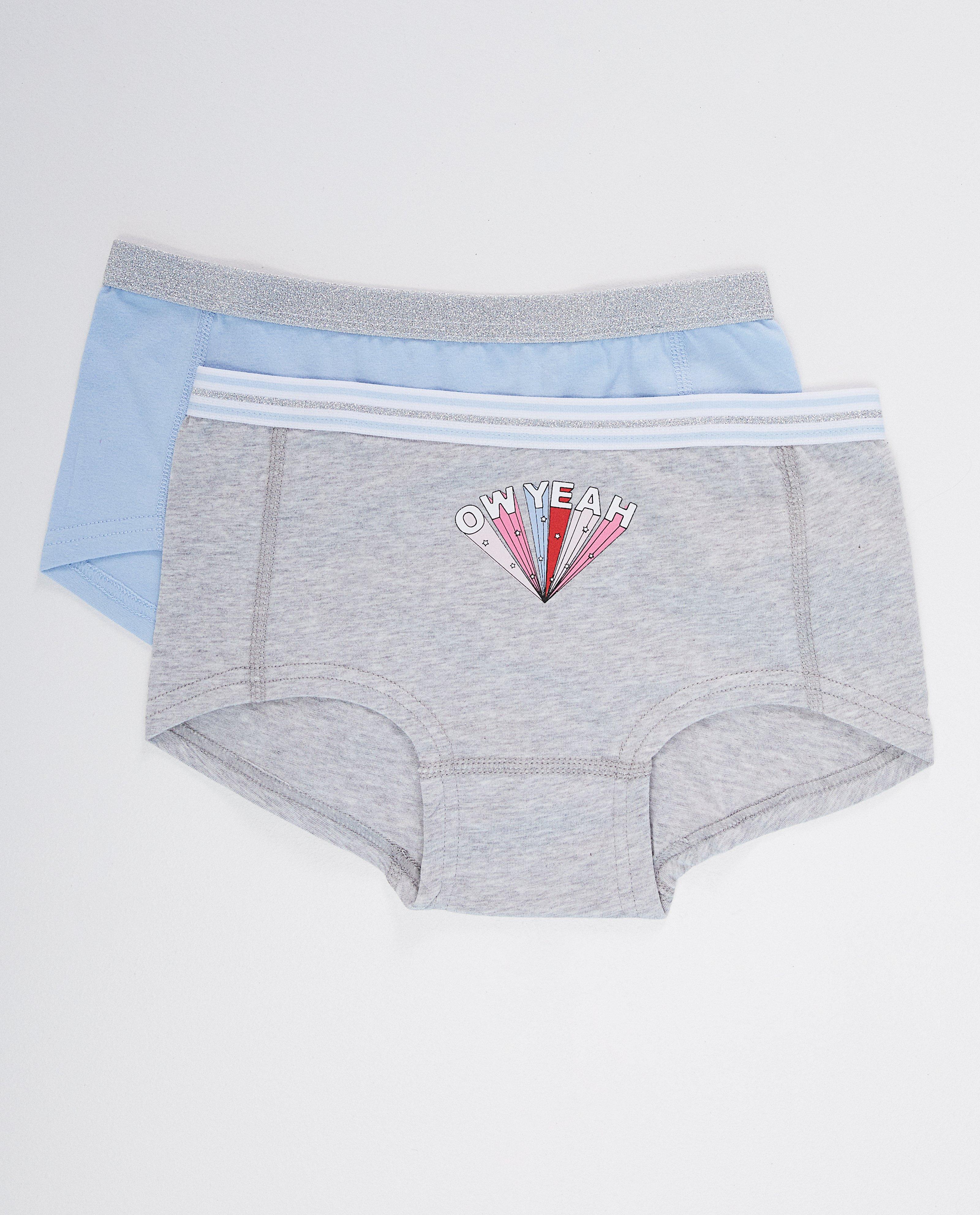 Lot de 2 hipsters - ow yeah ! - gris et bleu - JBC