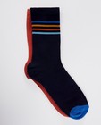 2 paires de chaussettes - rayures - rouges et bleues - JBC