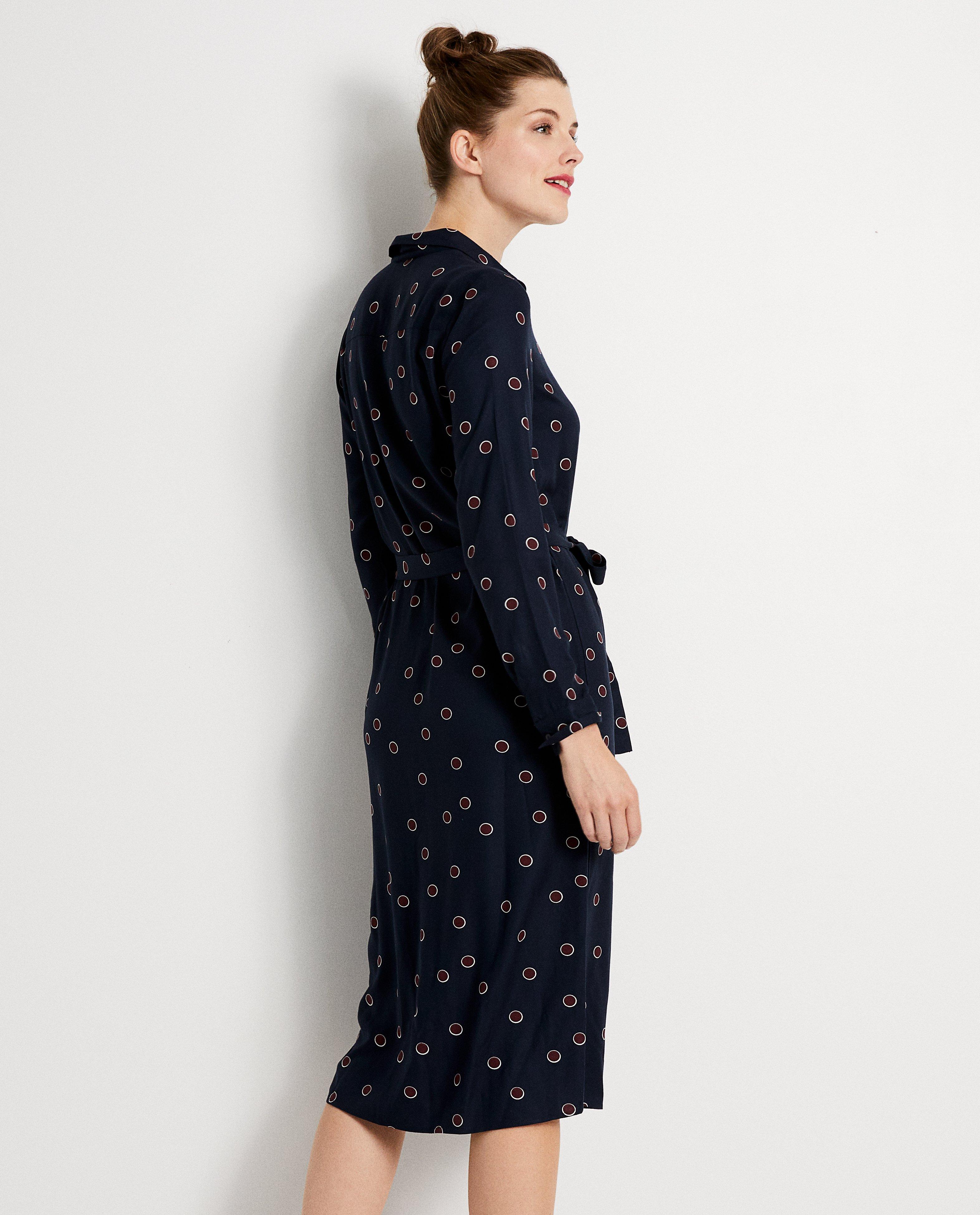 Robes - Robe bleu marine, imprimé
