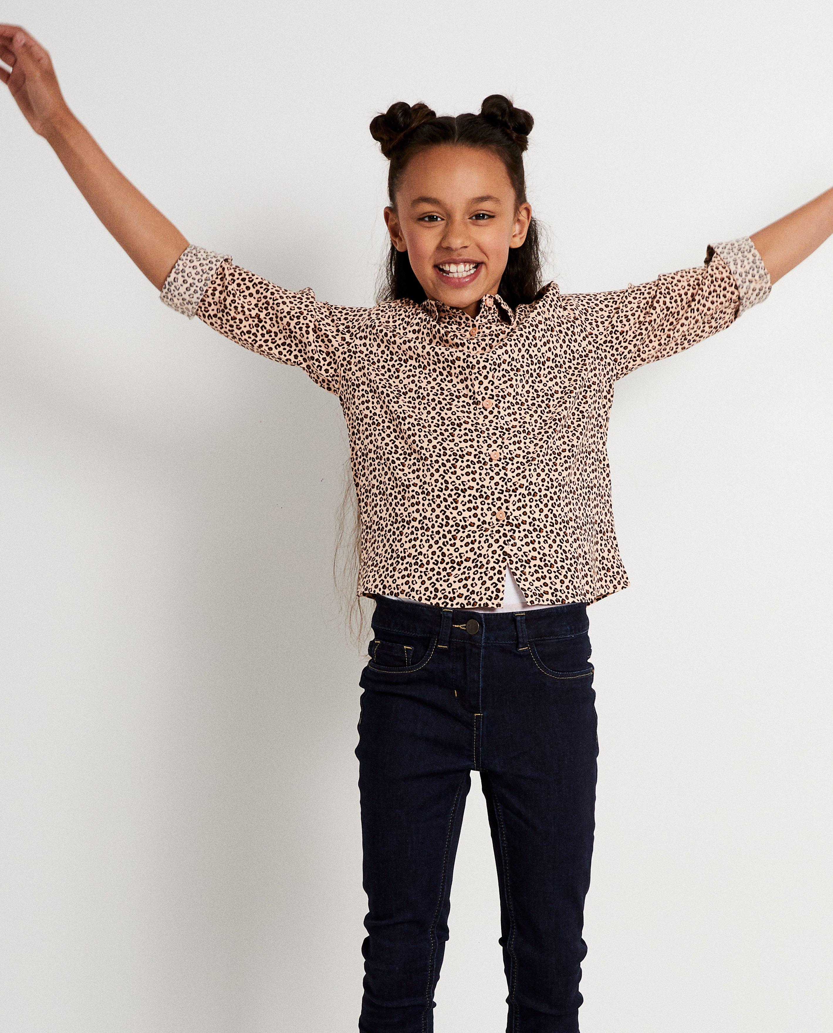 Hemden - Roze hemdje met print BESTies