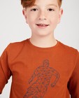 T-shirts - Oranje longsleeve met print BESTies