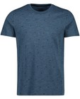 T-shirts - T-shirt bleu à imprimé
